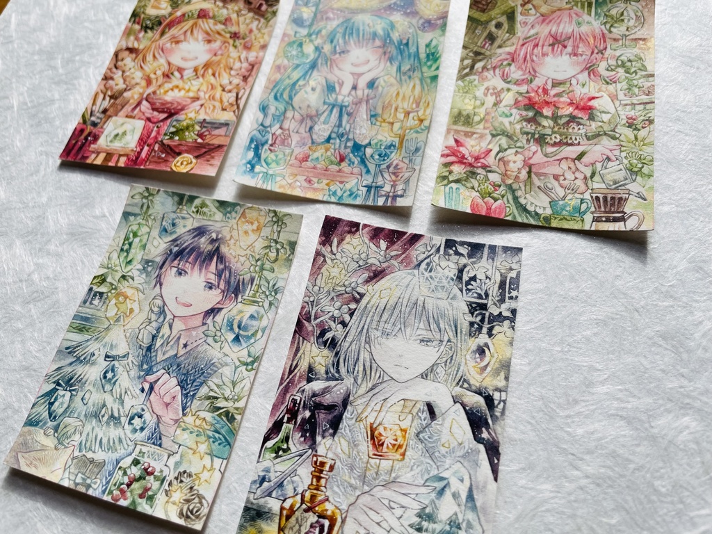 【額装原画】小さな冬の記憶たち