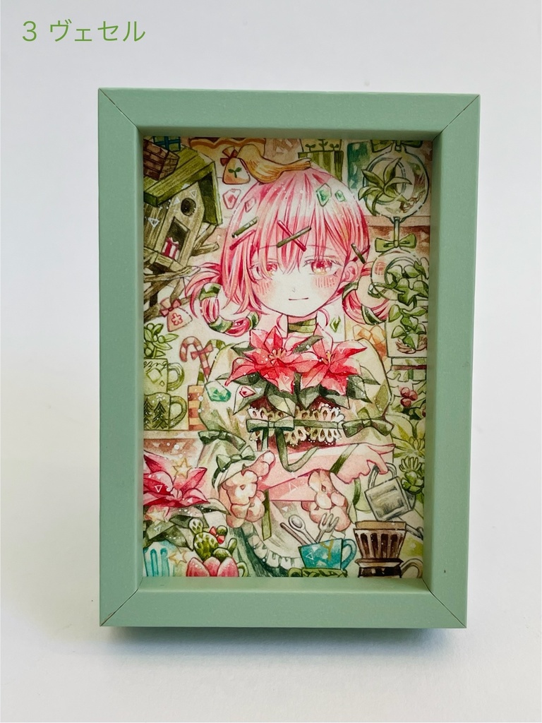 【額装原画】小さな冬の記憶たち