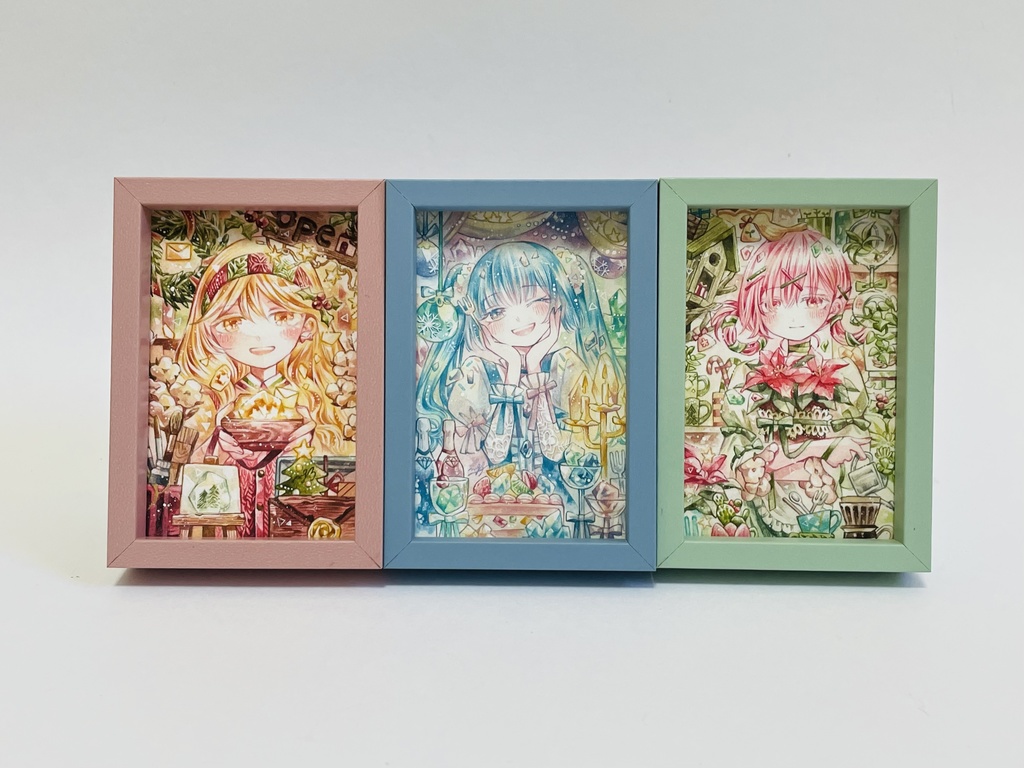 【額装原画】小さな冬の記憶たち