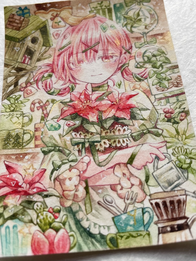 【額装原画】小さな冬の記憶たち