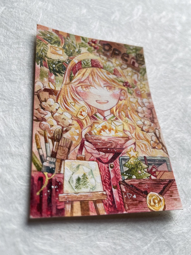 【額装原画】小さな冬の記憶たち