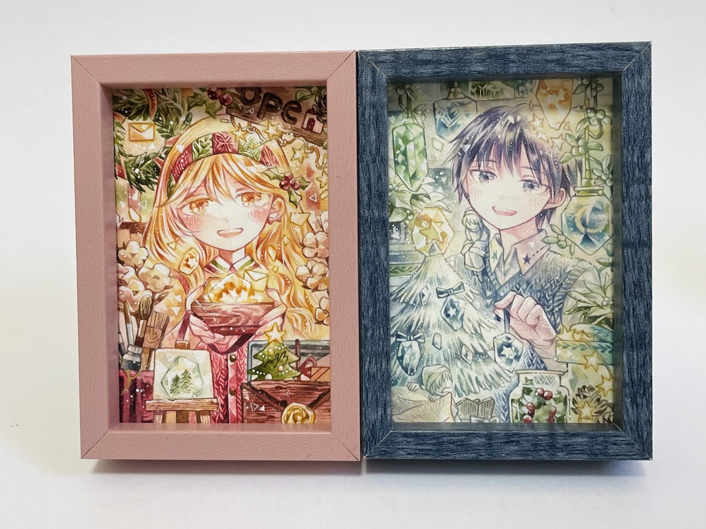 【額装原画】小さな冬の記憶たち