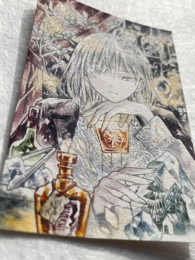 【額装原画】小さな冬の記憶たち