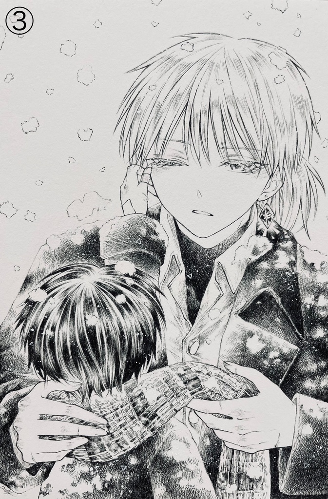 【フレームレス原画】朝の冷気で涙が出ること