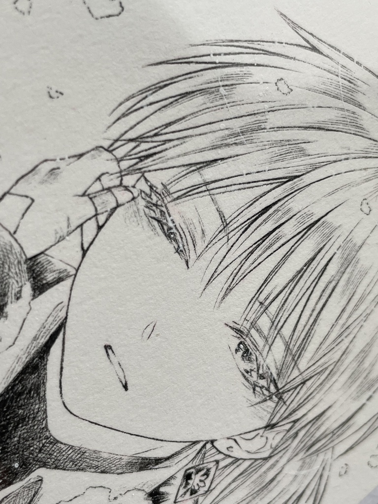 【フレームレス原画】朝の冷気で涙が出ること