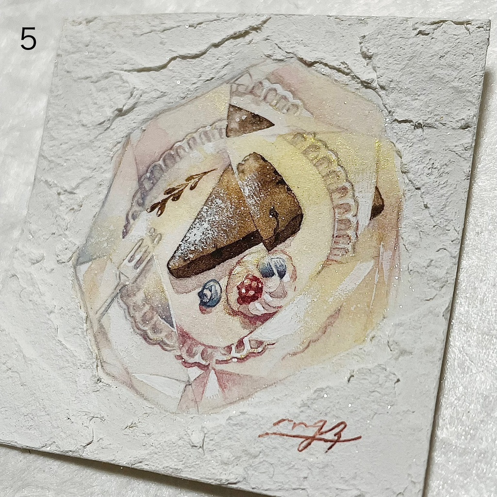 【フレームレス原画】水彩 美味しい記憶