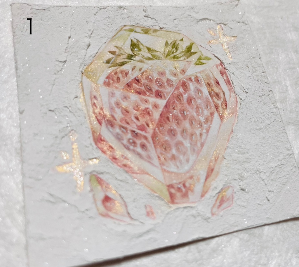 【フレームレス原画】水彩 美味しい記憶