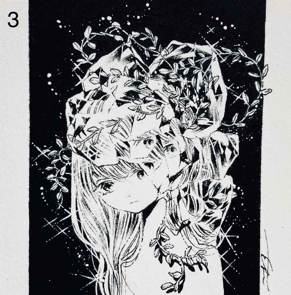 【フレームレス原画】ペン画