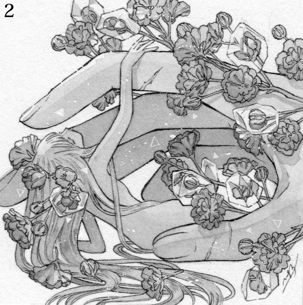【フレームレス原画】ペン画
