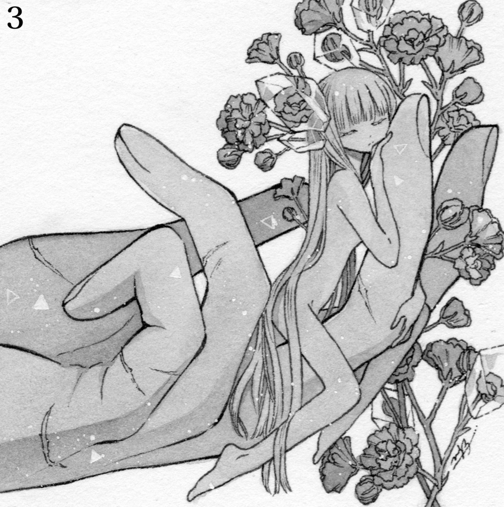 【フレームレス原画】ペン画