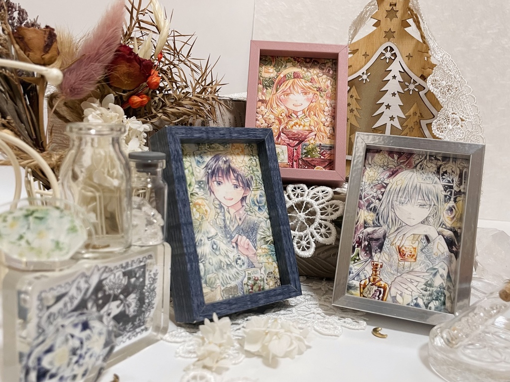 【額装原画】小さな冬の記憶たち