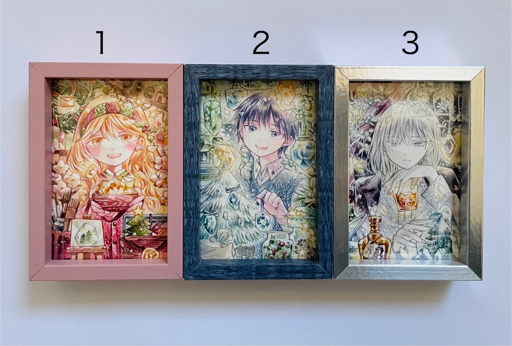 【額装原画】小さな冬の記憶たち