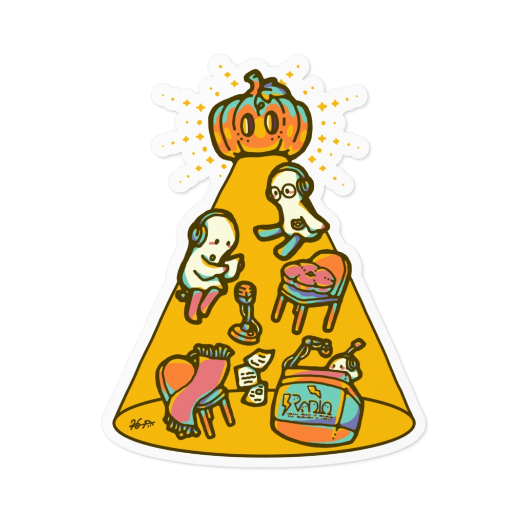 個展メイン作品 ステッカー