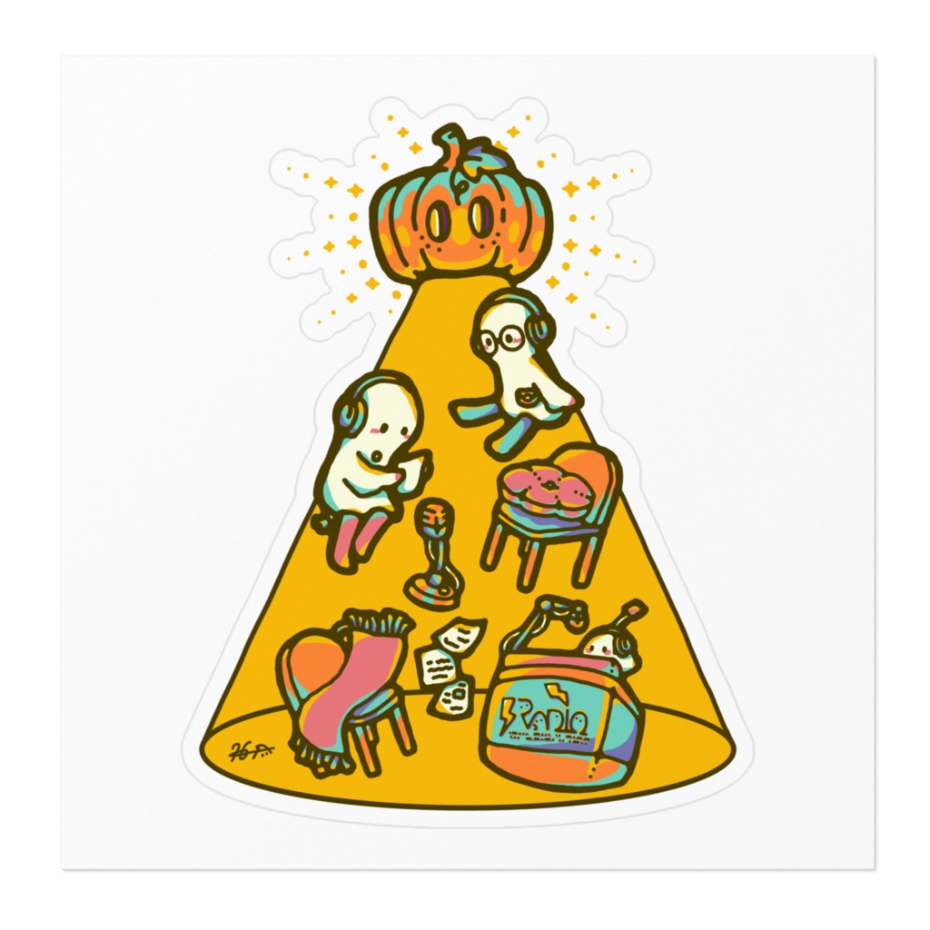 個展メイン作品 ステッカー