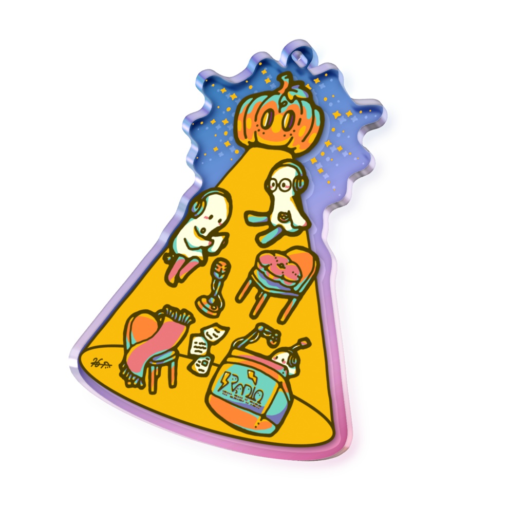 個展メイン作品(枠無し) オーロラアクリルキーホルダー