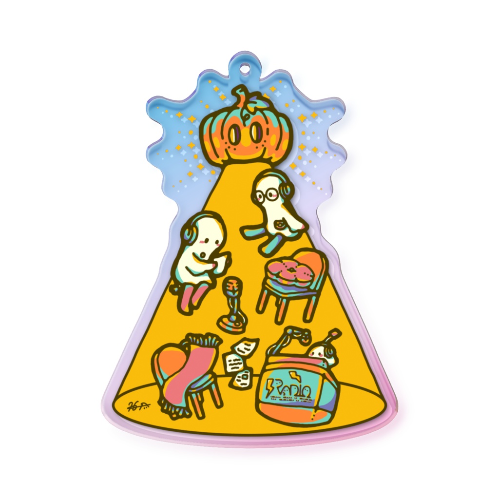 個展メイン作品(枠無し) オーロラアクリルキーホルダー