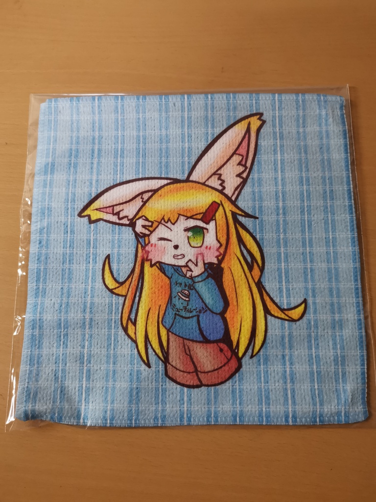 つみきのハンドタオル（チェック）