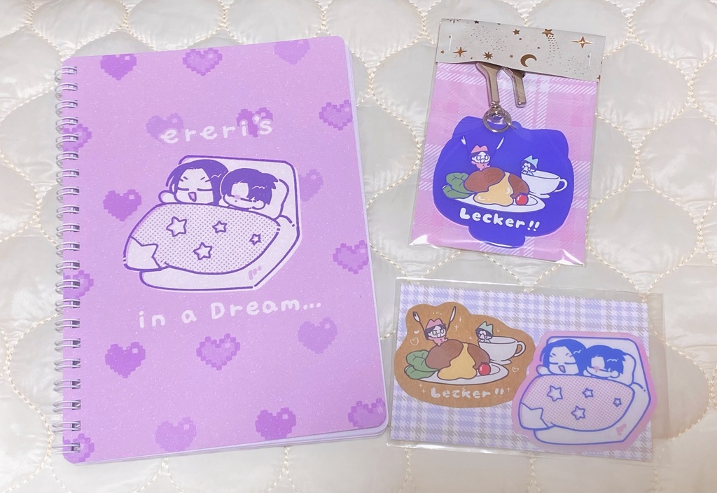 【2026.03.20 再販】WKオレ5 エレリグッズ(ノート・アクキー・シール)