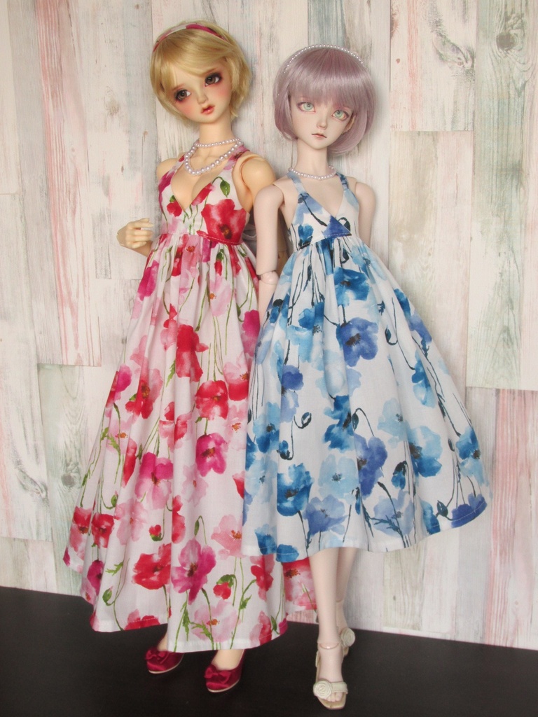 カシュクールワンピ