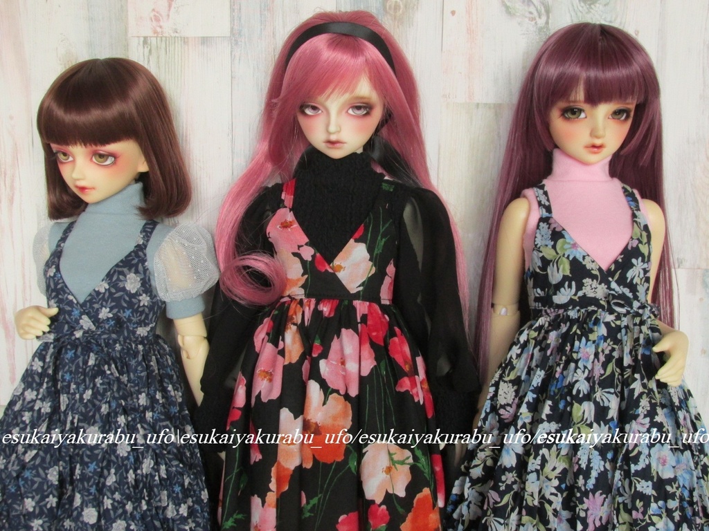 カシュクールワンピ