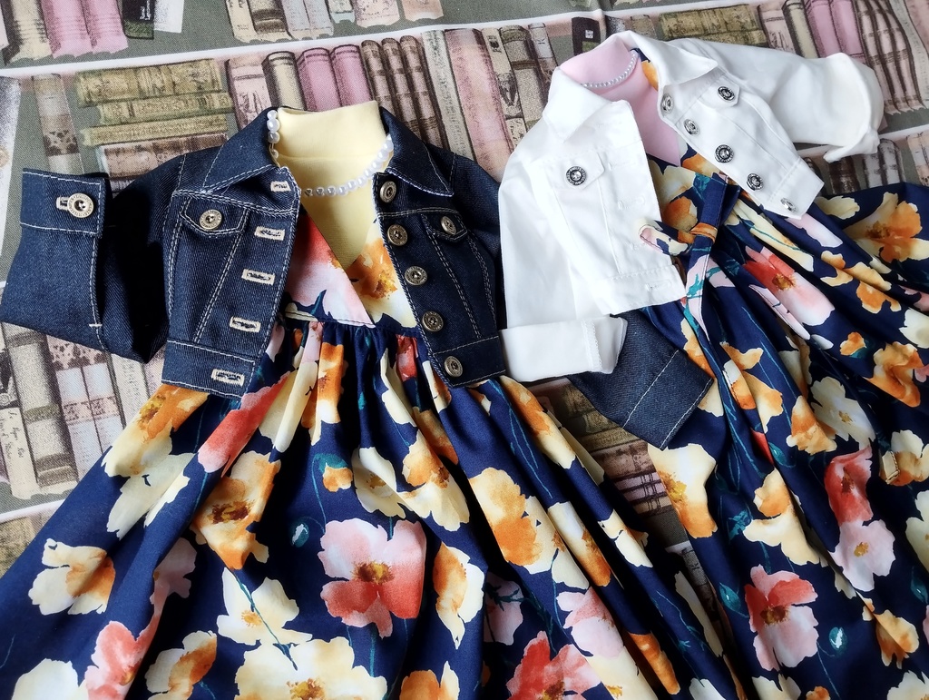 カシュクールワンピ