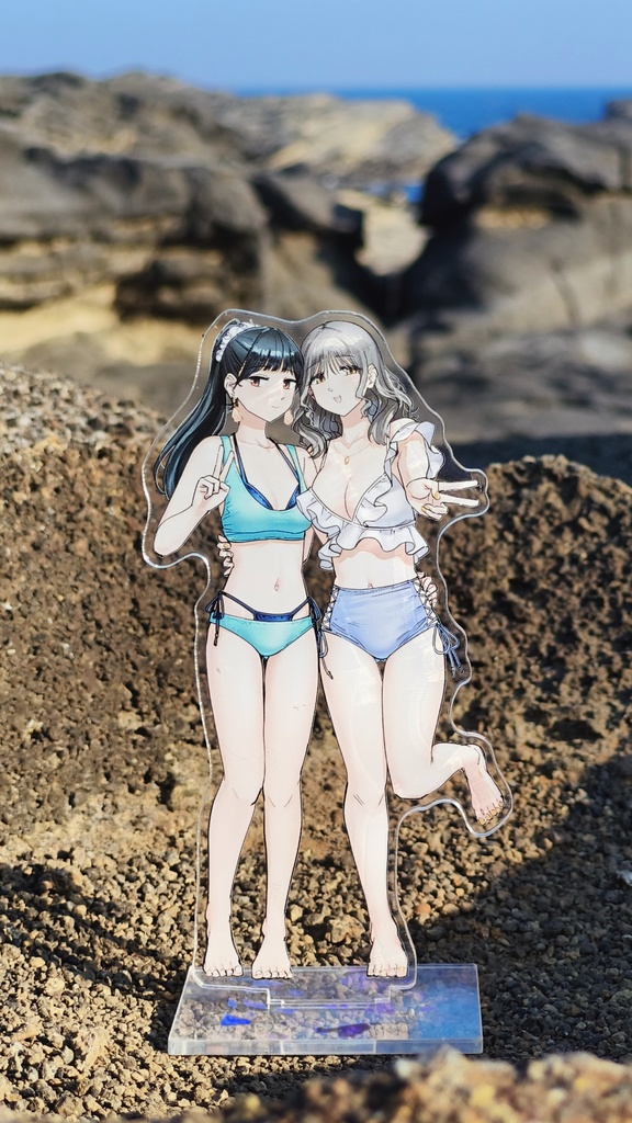 陸離＆碯磨アクリルスタンド（水着）