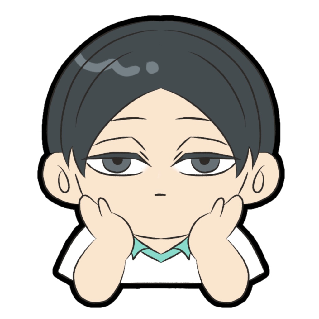 頬杖アクリルブロック　国見