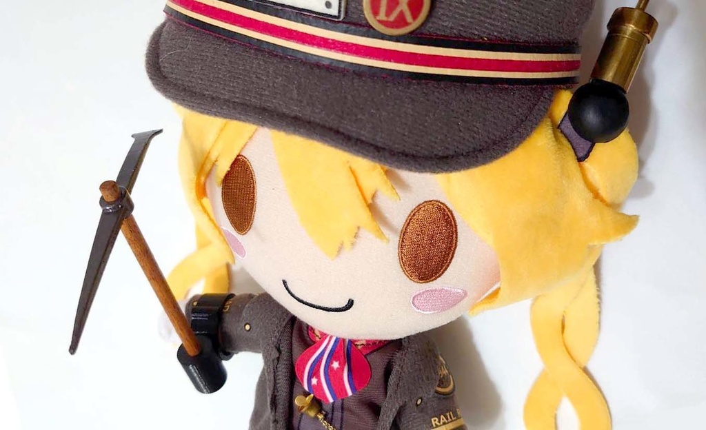 ぬいぐるみ用 鉄道つるはし(ビーター)+補助具