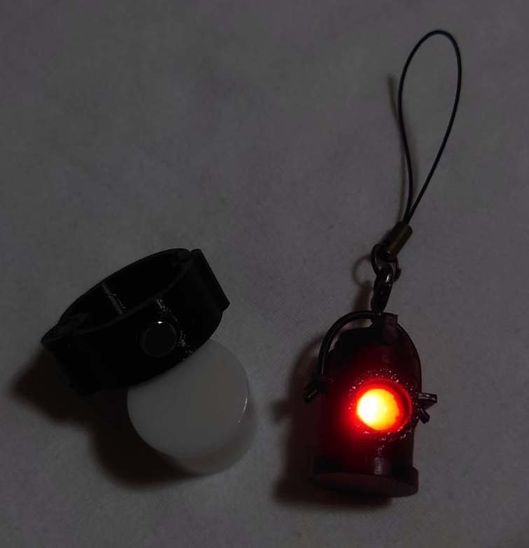 LED鉄道カンテラ(標識灯)+磁石付き補助具