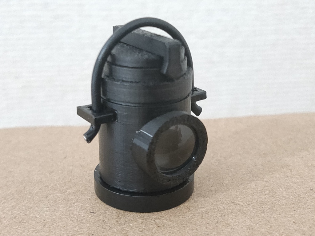 LED鉄道カンテラ(標識灯)+磁石付き補助具