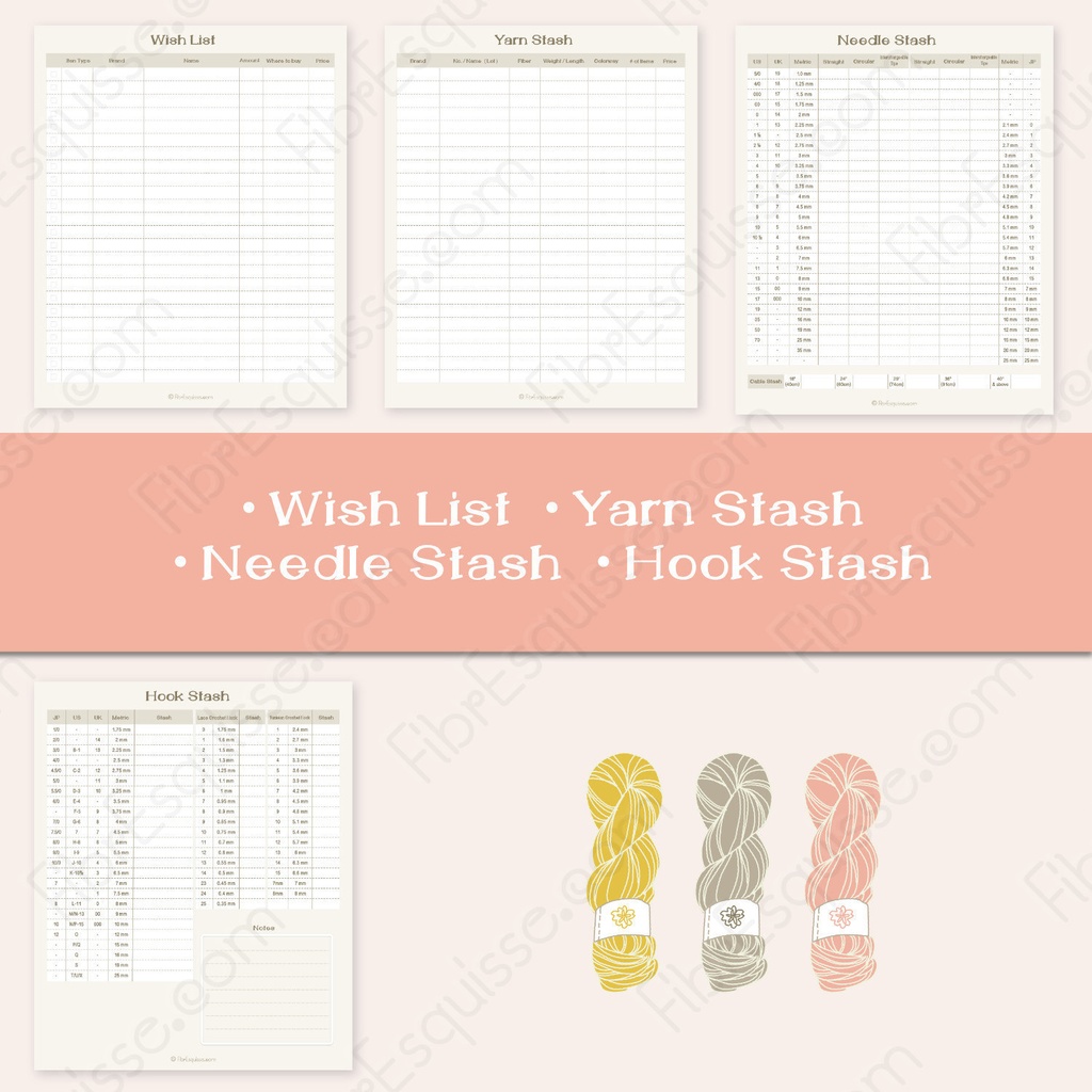 編み物好きさん必携*デジタルプランナー:付箋つき*GoodNotes対応