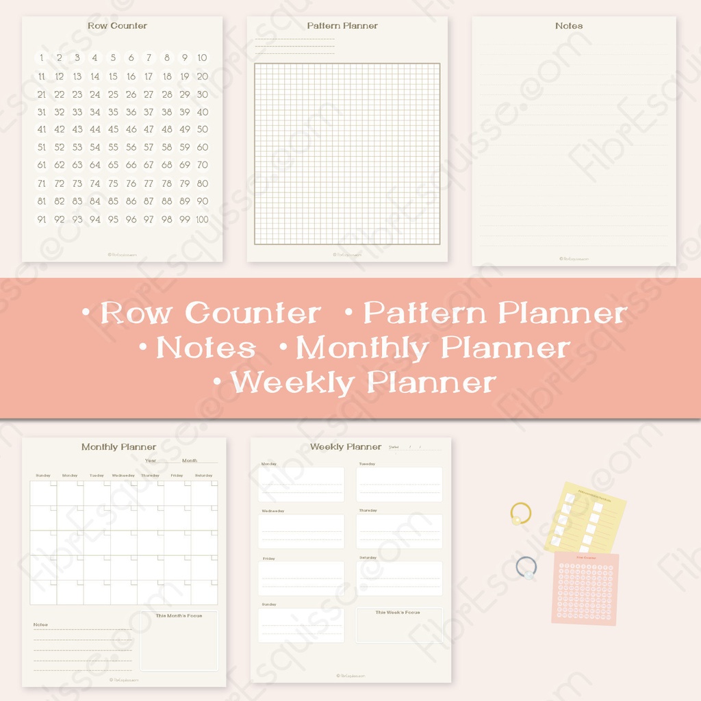 編み物好きさん必携*デジタルプランナー:付箋つき*GoodNotes対応