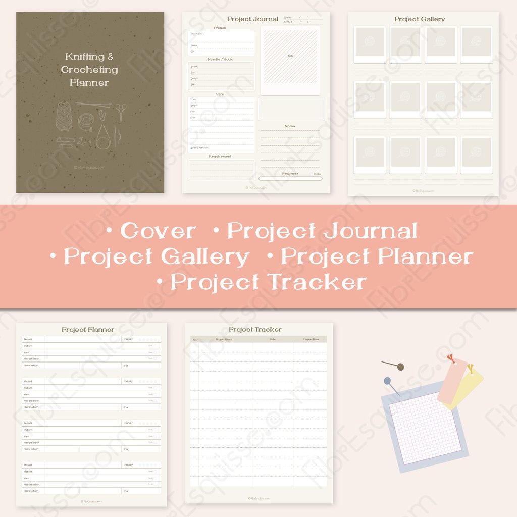 編み物好きさん必携*デジタルプランナー:付箋つき*GoodNotes対応