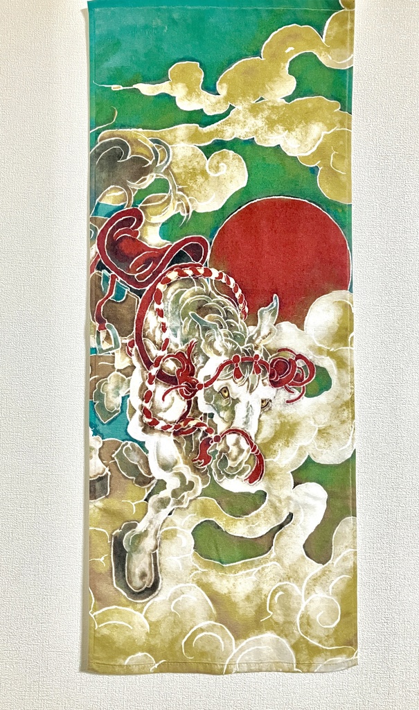 2026午年　全面プリントフェイスタオル