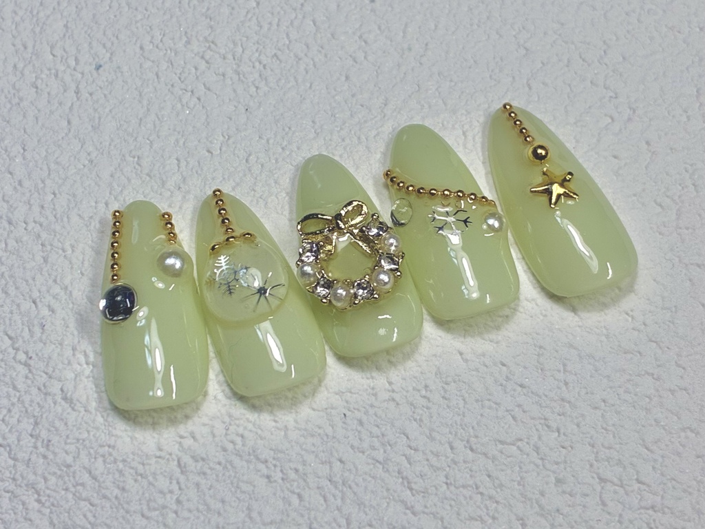 大人可愛い / クリスマスオーナメントネイル