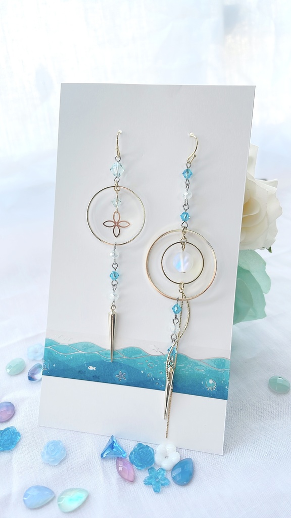 【一点もの】甲斐田晴　マジシャン衣装イメージピアス