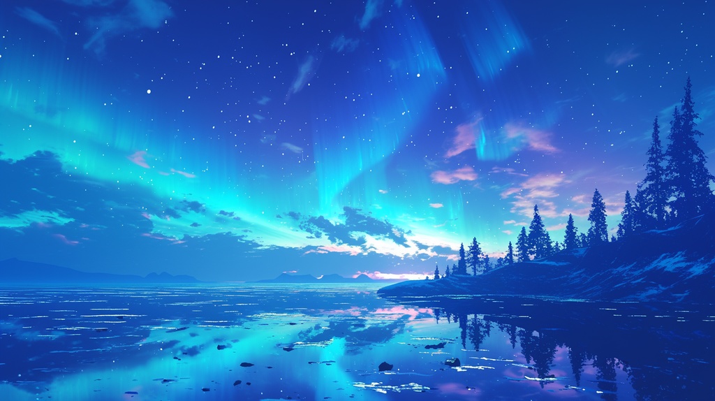 【フリー素材】オーロラ