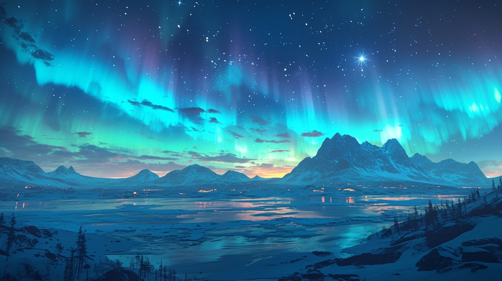 【フリー素材】オーロラ