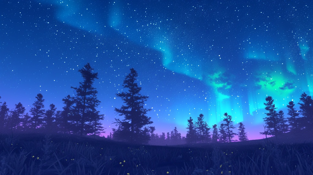 【フリー素材】オーロラ