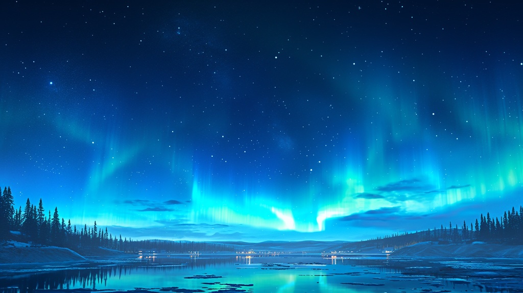 【フリー素材】オーロラ