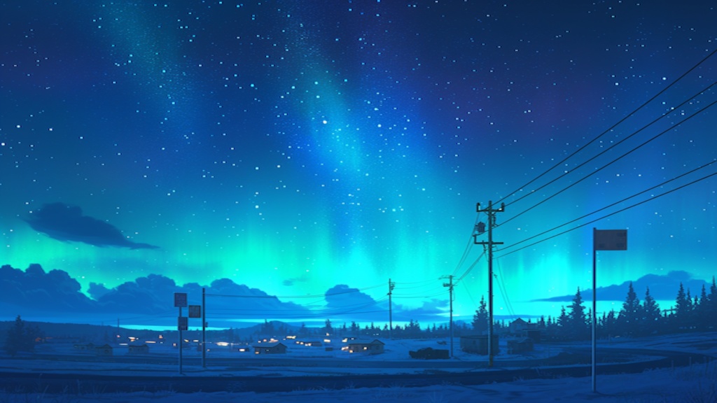 【フリー素材】オーロラ