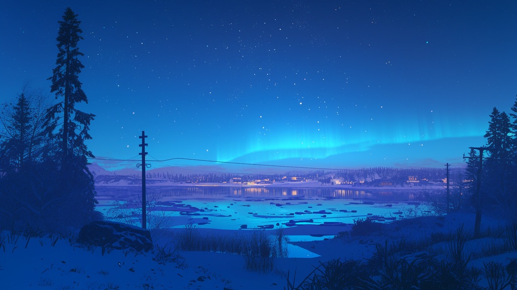 【フリー素材】オーロラ