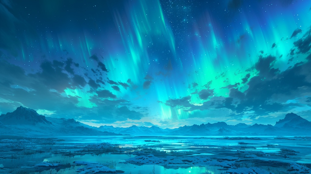 【フリー素材】オーロラ