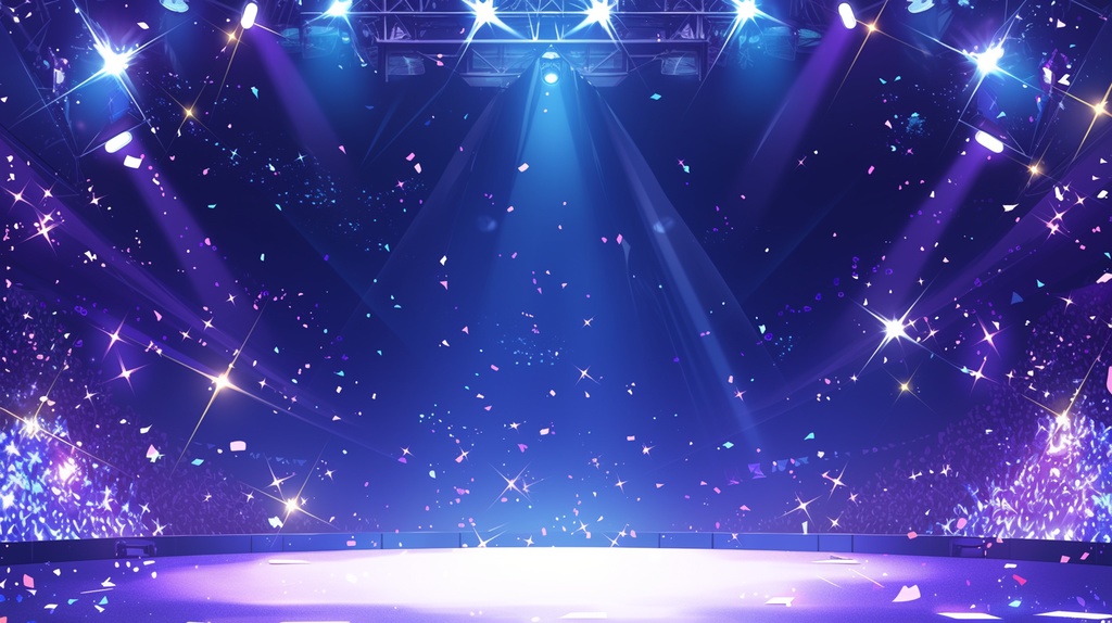 【フリー素材】音楽ステージ