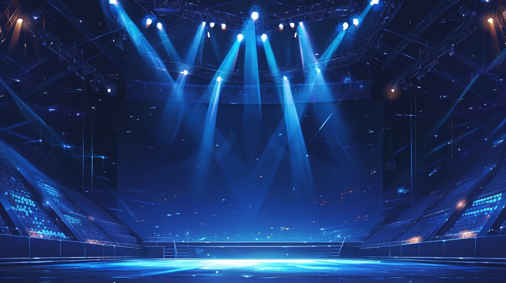 【フリー素材】音楽ステージ