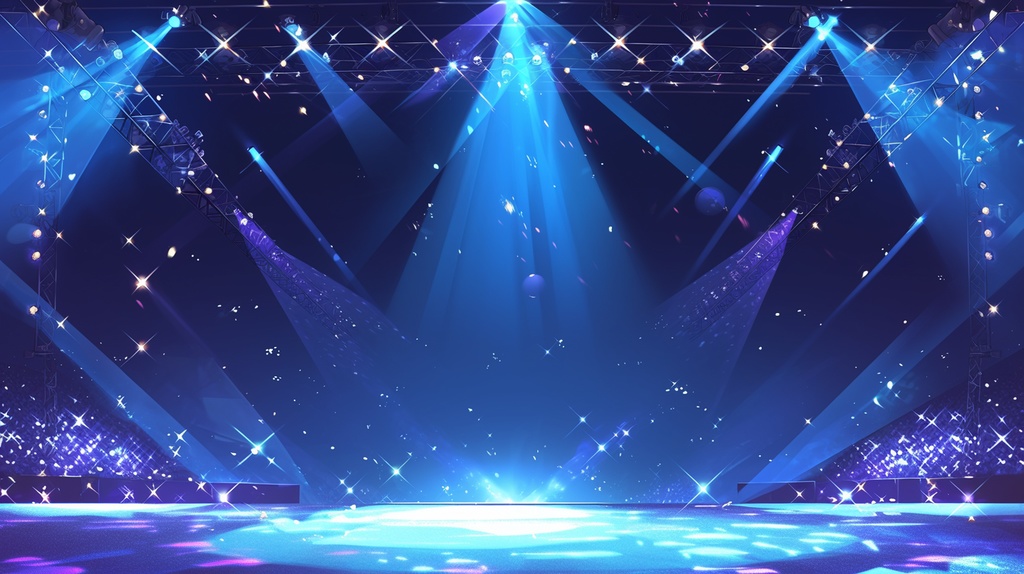 【フリー素材】音楽ステージ