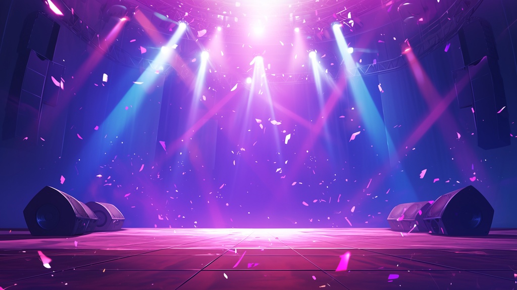 【フリー素材】音楽ステージ