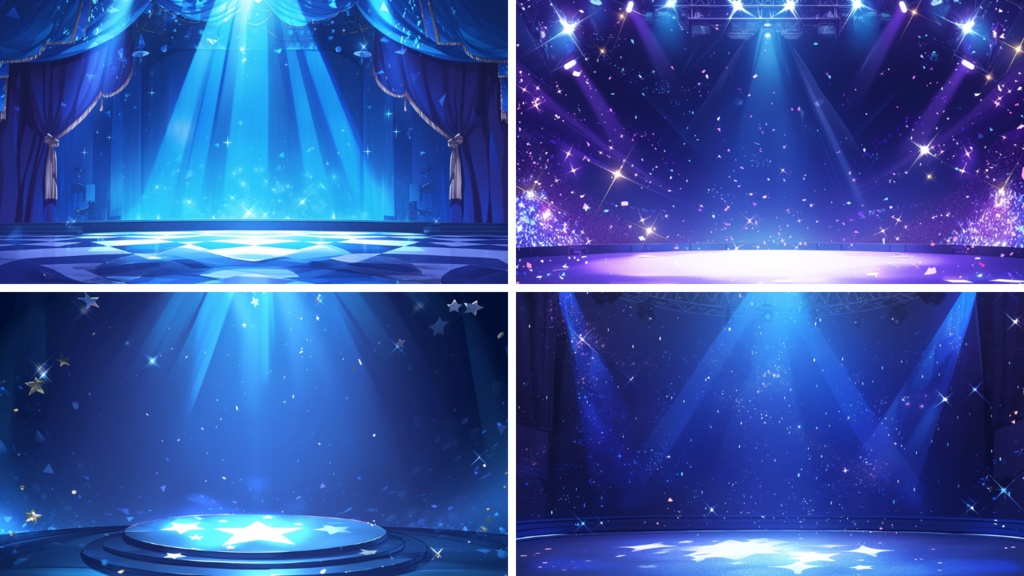 【フリー素材】音楽ステージ