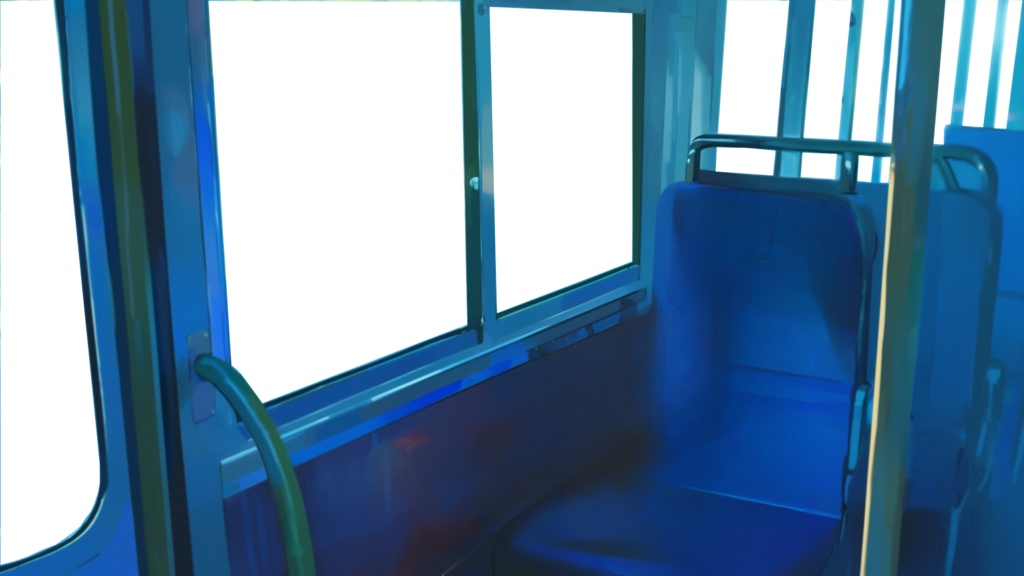 【透過素材】窓だけ透過バス8枚