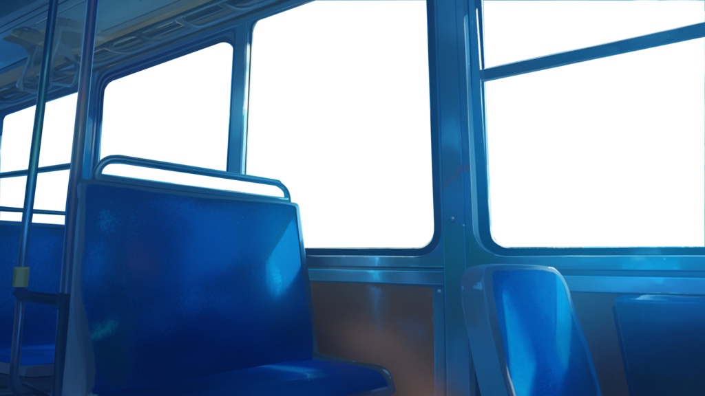 【透過素材】窓だけ透過バス8枚